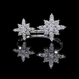 Dazzling Silver Starburst Ring